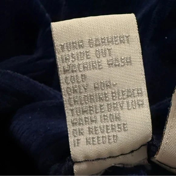 Vintage Talbots Kids Navy Velvet Embroidered Dress 6M Holiday - Picture 6 of 6